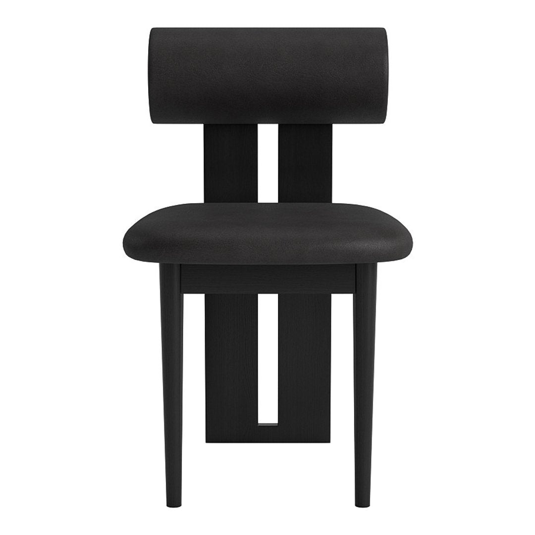 Modern Hippo Side Chair - Sturdy Wooden Accent Chair for Dining Room, Living Room & Office - Comfortable & Stylish Home Decor for Small Spaces