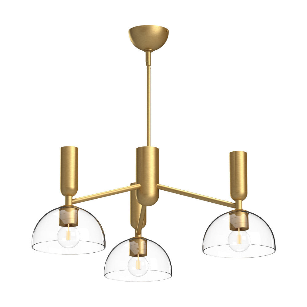 Sawyer Modern Crystal Chandelier - 6-Light Elegant Ceiling Fixture for Dining Room & Living Room | Dimmable LED Lighting for Home Decor & Interior Design