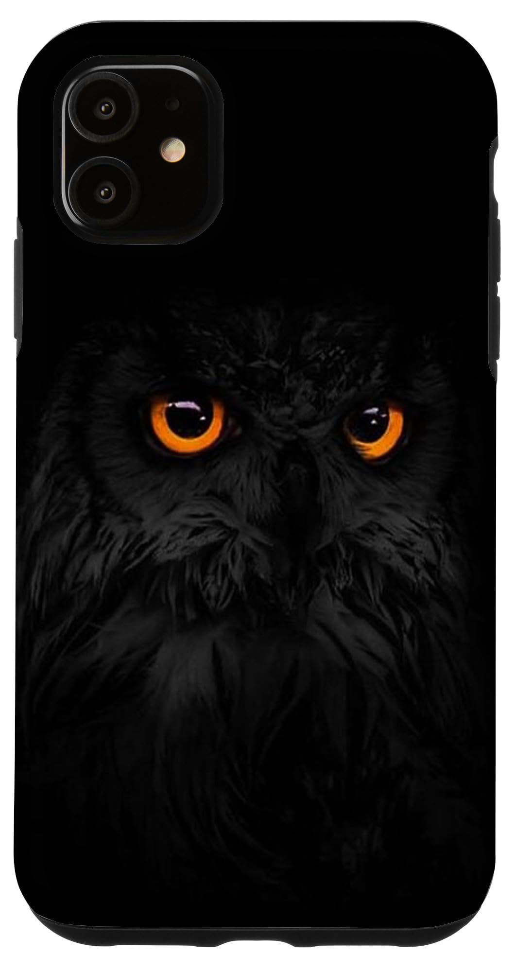 iPhone 11 Case Black Owl Anti-Scratch Protective Cover - Durable & Stylish for Everyday Use and Outdoor Adventures