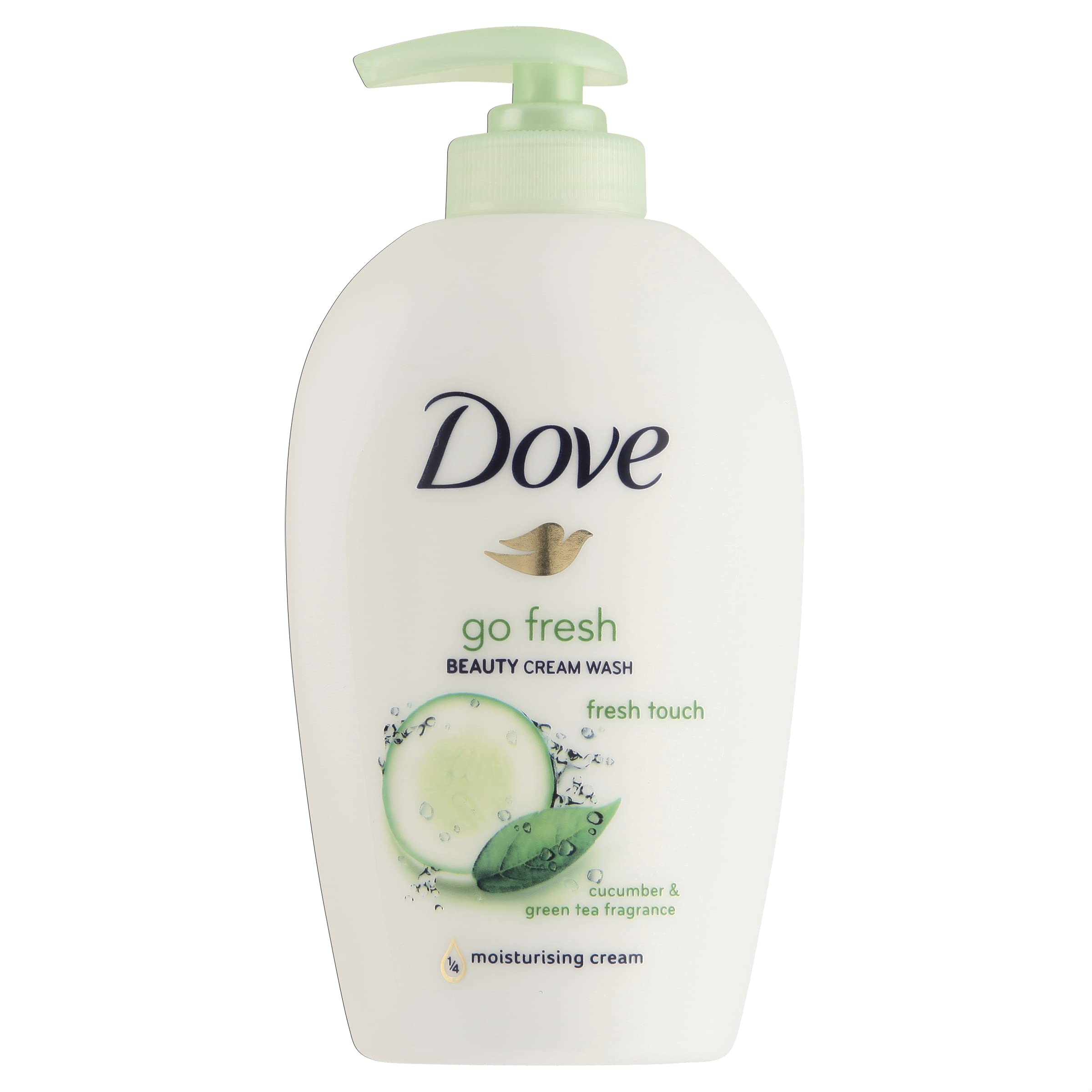 Dove Go Fresh Touch Beauty Cream Hand Wash, 250ml - Moisturizing & Refreshing Liquid Soap for Soft Hands - Perfect for Bathroom, Kitchen & Travel Use