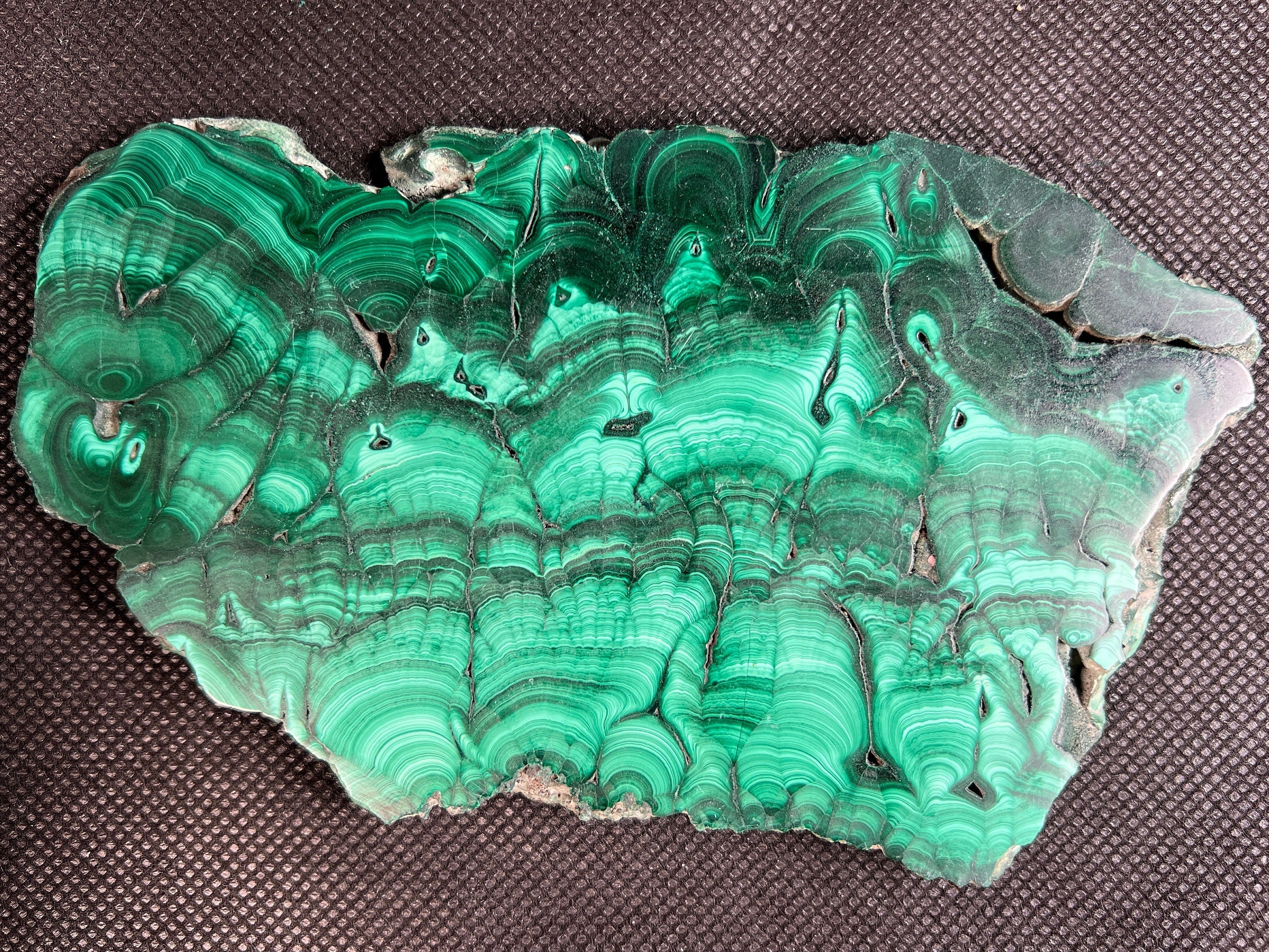 Natural Malachite Crystal Slab - Premium Green Malachite Stone for Jewelry Making, Unique Handcrafted Gifts & Home Decor (50415) | Perfect for DIY Crafts, Crystal Healing & Spiritual Decorations