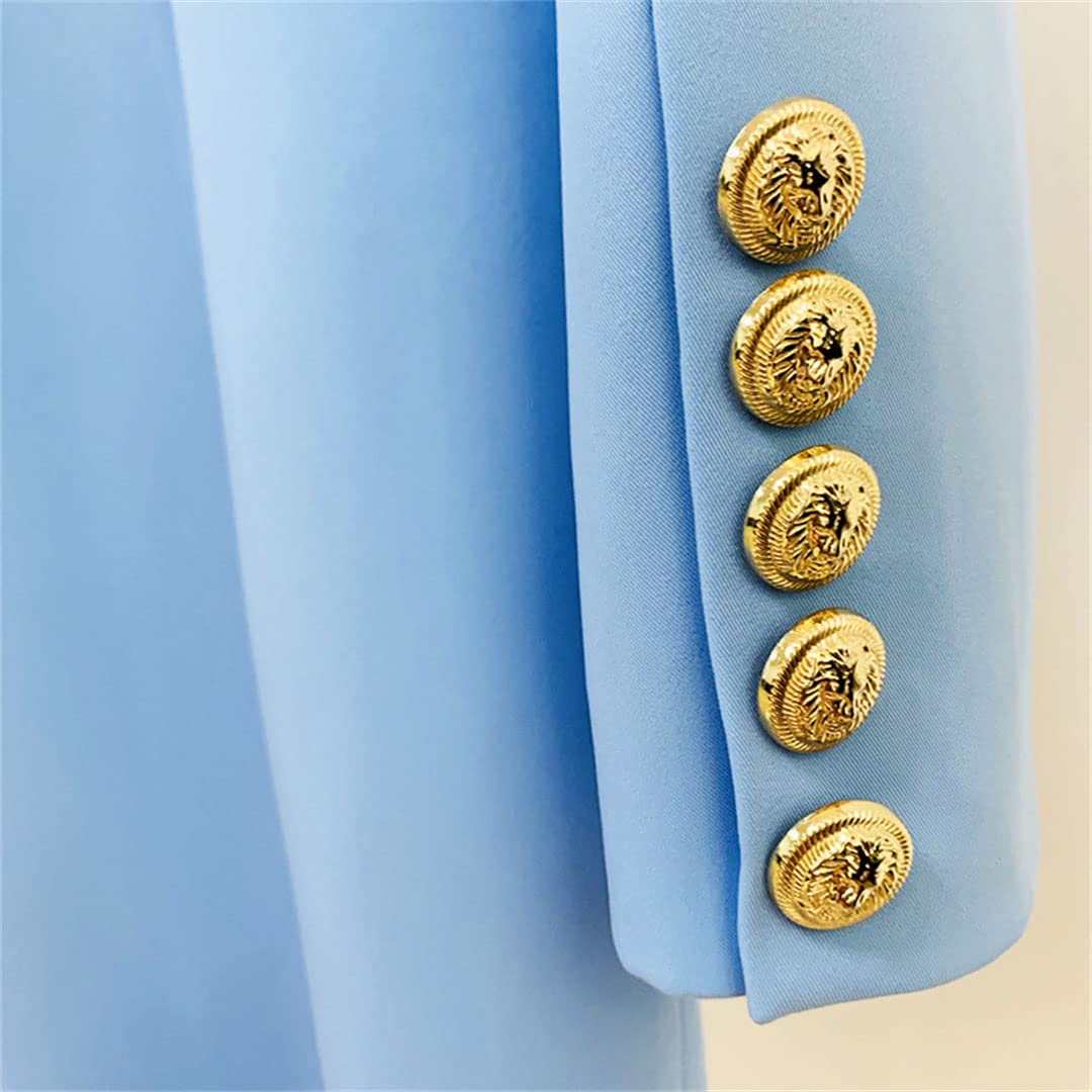 Women's Sexy Long Sleeve Blazer Dress - Formal Office Work Jacket with Shawl Collar & Double Breasted Design for Autumn | Perfect for Business Meetings, Office Wear & Professional Outfits