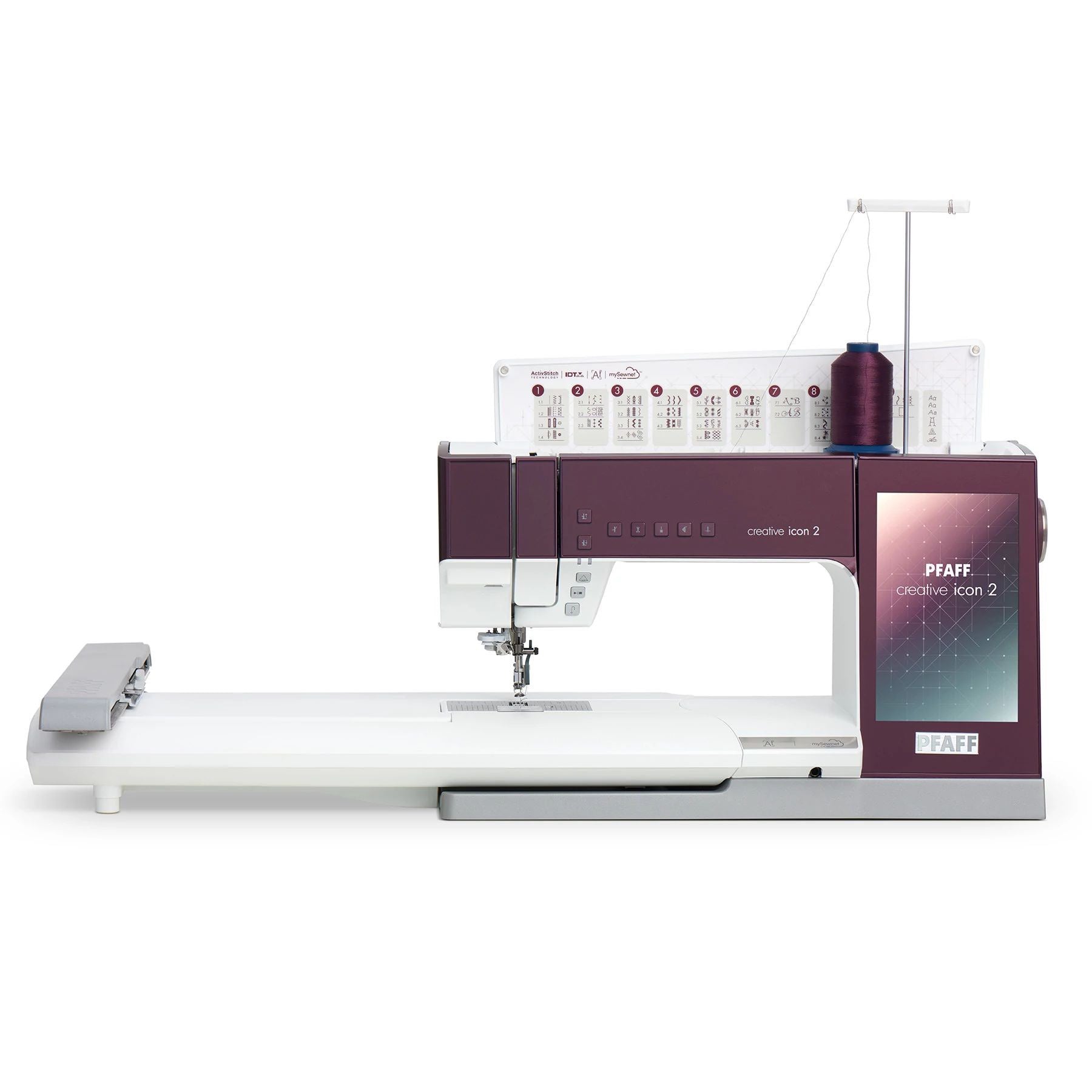 Pfaff Creative Icon 2 Sewing and Embroidery Machine - Professional Grade for Quilting, Fashion Design & Home Decor Projects