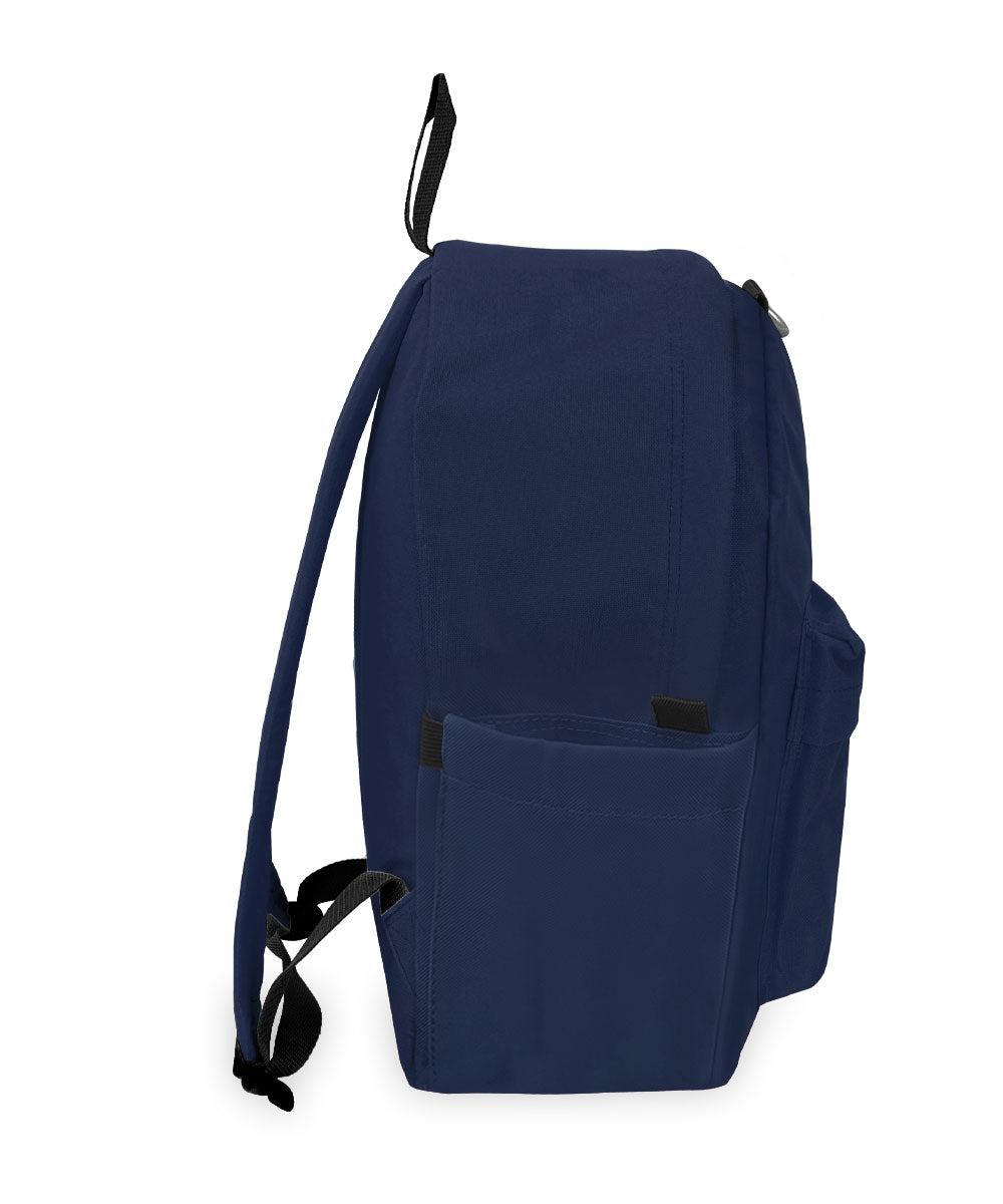 EVEREST Classic Laptop Backpack with Side Pocket - Waterproof 15.6 Inch Computer Bag for Men & Women - Perfect for Work, School, Travel & Commuting - Navy Blue