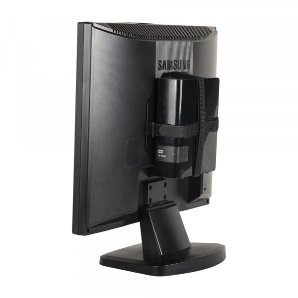 Universal PC VESA Strap Mount 770 - Secure Mini PC, Router & Device Mount for Monitor Back - Made in USA | Perfect for Home Office, Gaming Setup & Workspace Organization