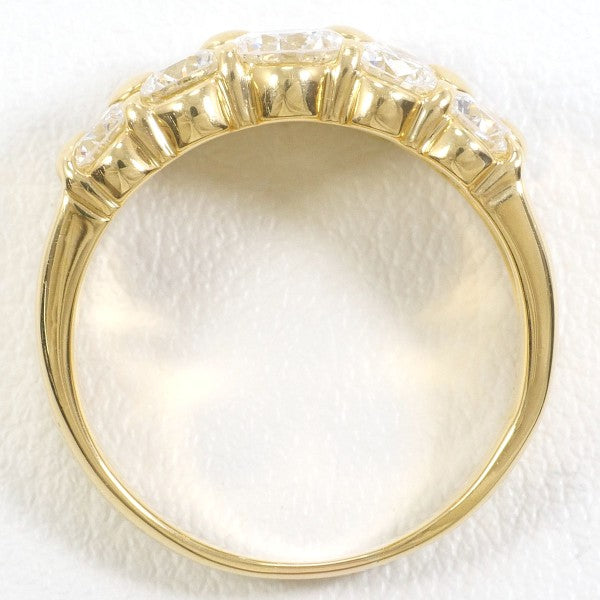 18K Yellow Gold Diamond Ring for Women - Elegant Solitaire Engagement & Wedding Band - Perfect for Proposals, Anniversaries, and Special Occasions
