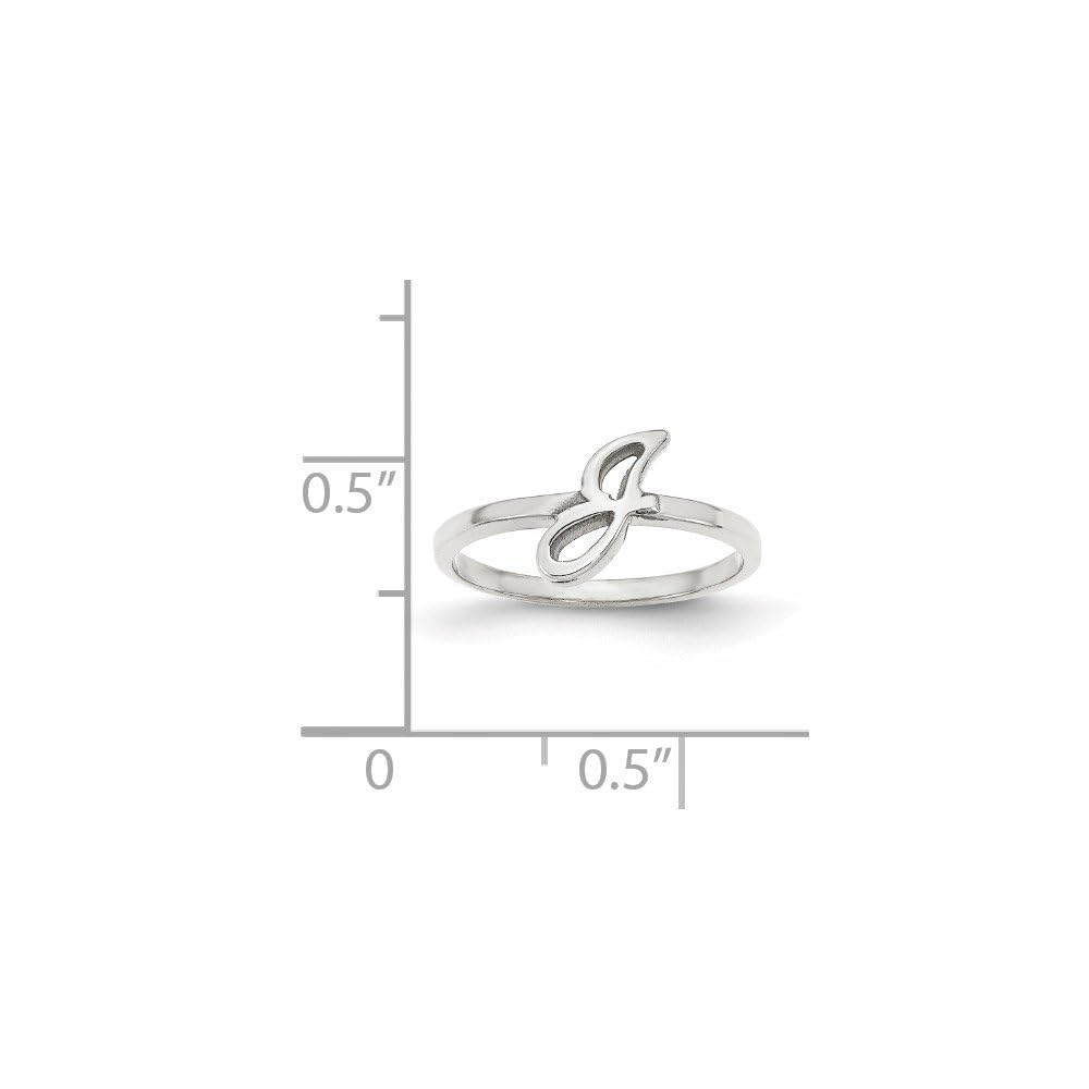 Personalized 925 Sterling Silver Initial Ring - Custom Letter Script or Block Font Ring Band for Women & Men - Perfect for Engagements, Anniversaries & Gifts