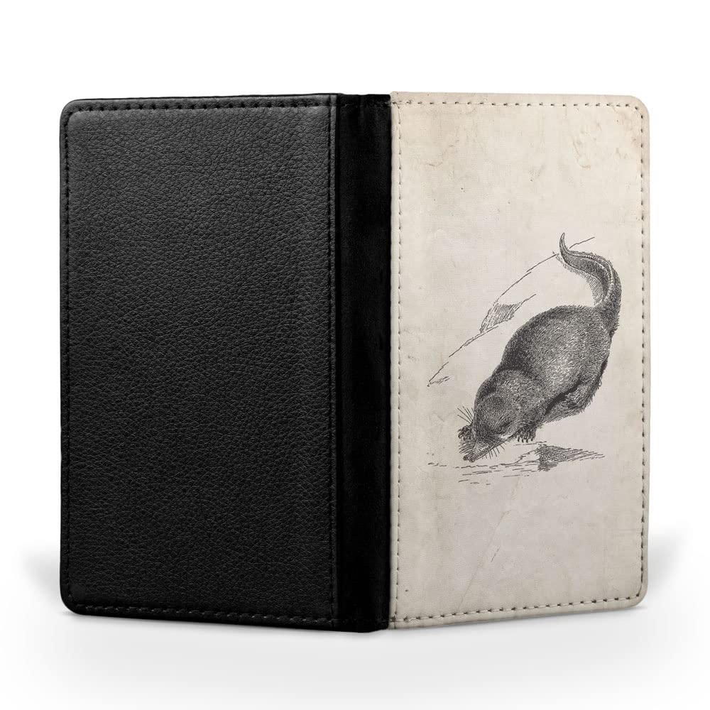Premium Russian-Desman Leather Flip Wallet - RFID Blocking Travel Passport Holder & ID Organizer for Men & Women - Perfect for Business Trips, Vacations, and International Travel