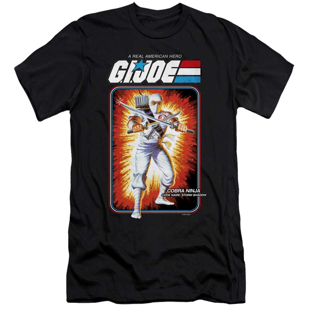 Official G.I. Joe Storm Shadow Graphic T-Shirt - Unisex Adult Cotton Tee for Casual Wear & Cosplay | Men's & Women's Vintage Cartoon Apparel