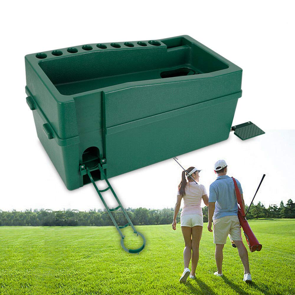 CNCEST Ethedeal Automatic Golf Ball Pitching Machine | Golf Ball Dispenser for Practice | No Electricity Required | Perfect for Driving Range & Backyard Training