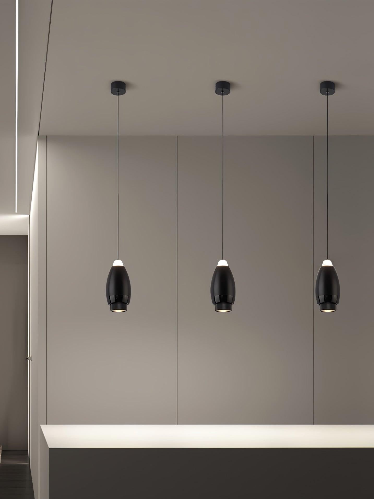 Modern Dawn Pendant Light Fixture - Elegant Glass Ceiling Lamp for Dining Room, Kitchen Island & Living Room Decor | Adjustable Hanging Light with Warm White LED Bulb | Perfect for Home, Cafe & Restaurant Lighting