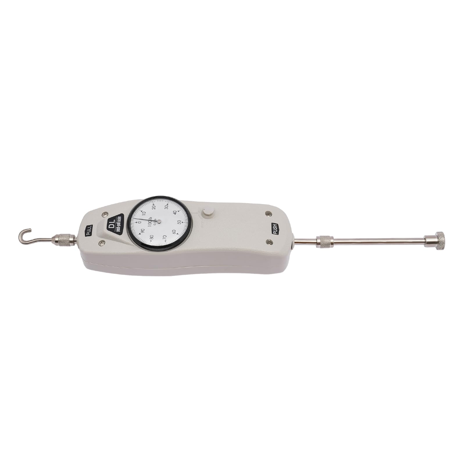 100lb Digital Push Pull Force Gauge - High Precision Force Tester & Dynamometer for Tension/Compression Testing - Ideal for Quality Control, Material Testing & Industrial Applications (DL-100)