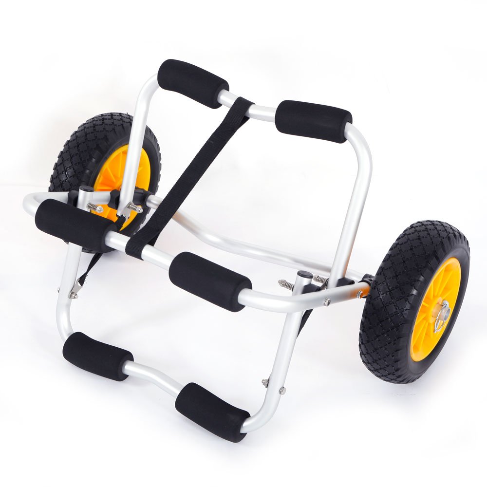 **Lykos 1.5MM Plug Pin Aluminum Alloy Kayak Cart - Heavy-Duty Canoe & Boat Trailer Dolly with Wheels for Easy Transport - Perfect for Kayaking, Canoeing, and Boating Adventures**