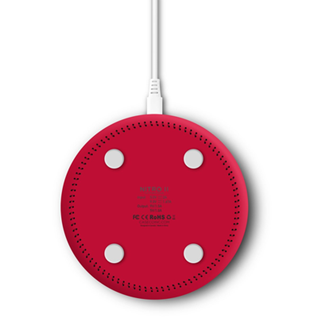 Nitro II: 15W Fast Wireless Charger Pad for iPhone, Samsung & Qi-Enabled Phones - Perfect for Home, Office & Travel