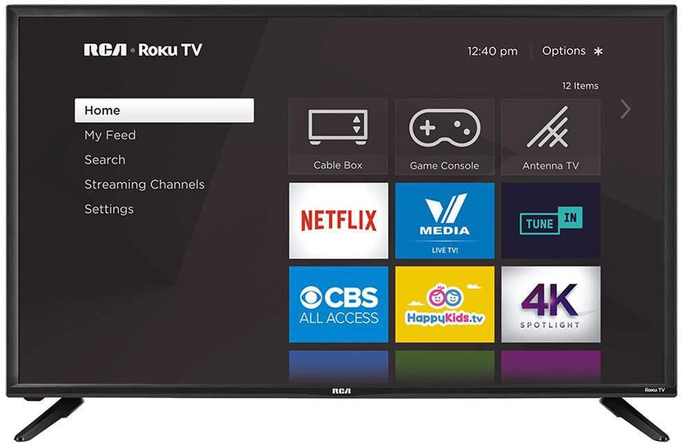 RCA 40 Inch Class FHD 1080p Roku Smart LED TV (RTR4061 CA) - Perfect for Living Room, Bedroom, and Home Entertainment