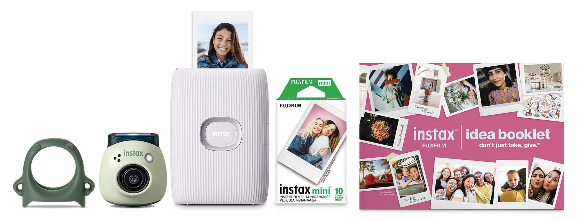 Fujifilm INSTAX PAL Digital Camera & INSTAX Mini Link 2 Smartphone Printer Bundle - Instant Photo Printing for Travel, Parties & Memories - Perfect Gift for Teens & Adults