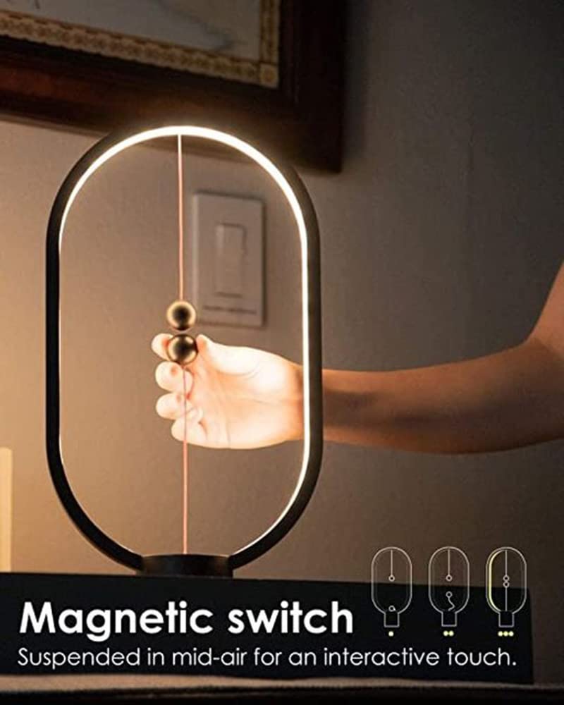 Modern Touch Dimmer Table Lamp for Bedroom - 3-Level Brightness Rechargeable LED Nightstand Lamp with USB Charging, Bedside Reading Light for Home, Office & College Dorm - Perfect for Night Reading and Ambient Lighting (Black)