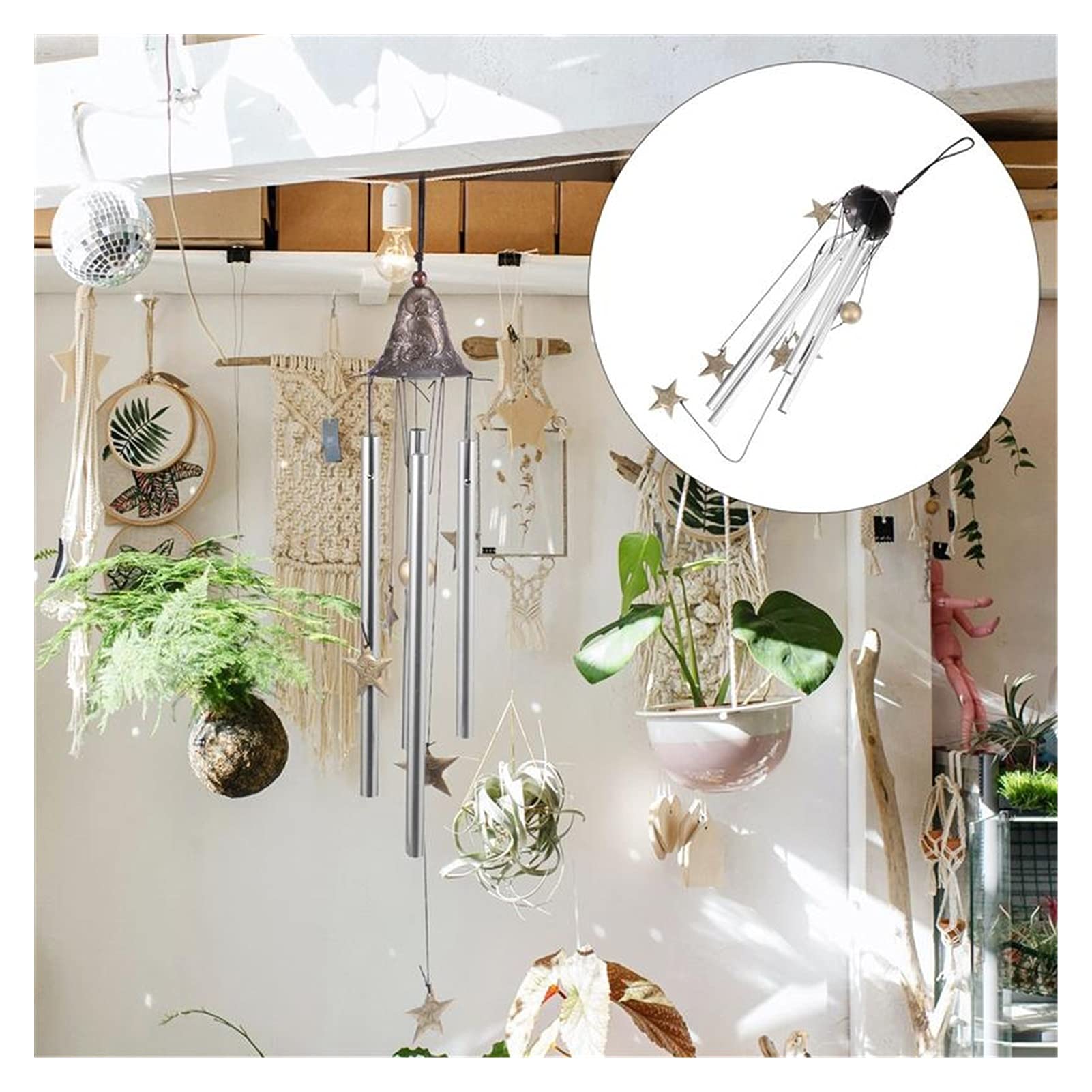 Elegant Wind Chimes for Home Decor - Handcrafted Hanging Pendant with Melodic Tones | Perfect for Garden, Patio, Porch & Indoor Spaces