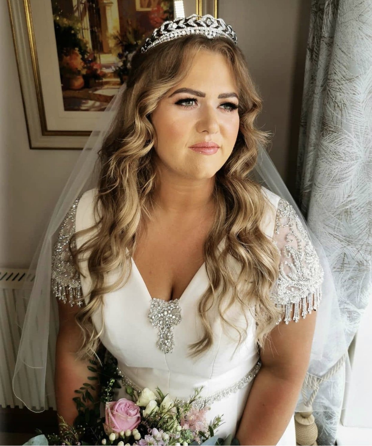 KENNEDY Wedding Tiara - Elegant Bridal Crown for Bride, Princess, Prom | Perfect for Weddings, Pageants, Quinceañeras & Special Occasions