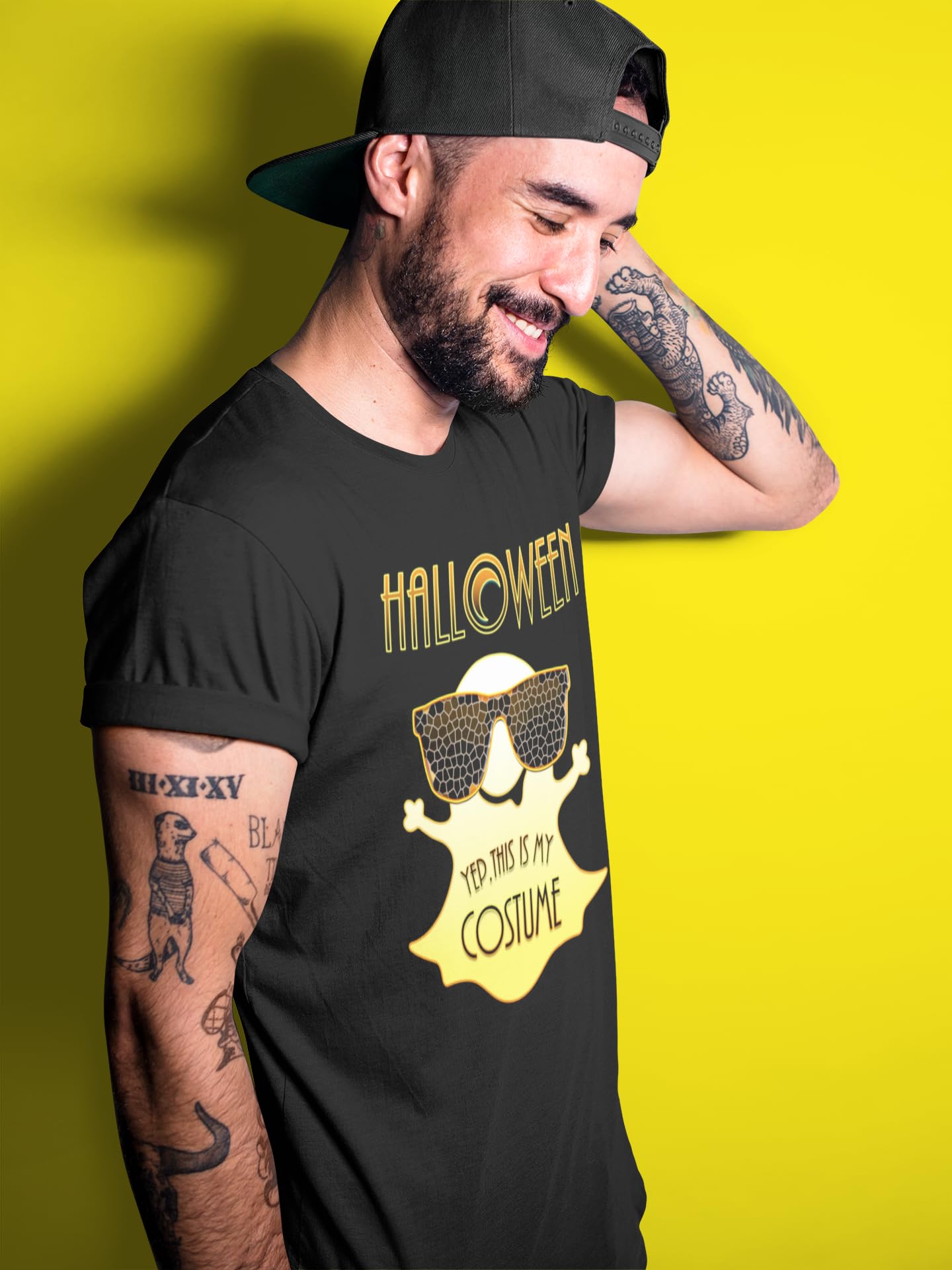 Funny Halloween T-Shirts for Men - Spooky Ghost Graphic Tees - Perfect for Halloween Parties & Costume Contests