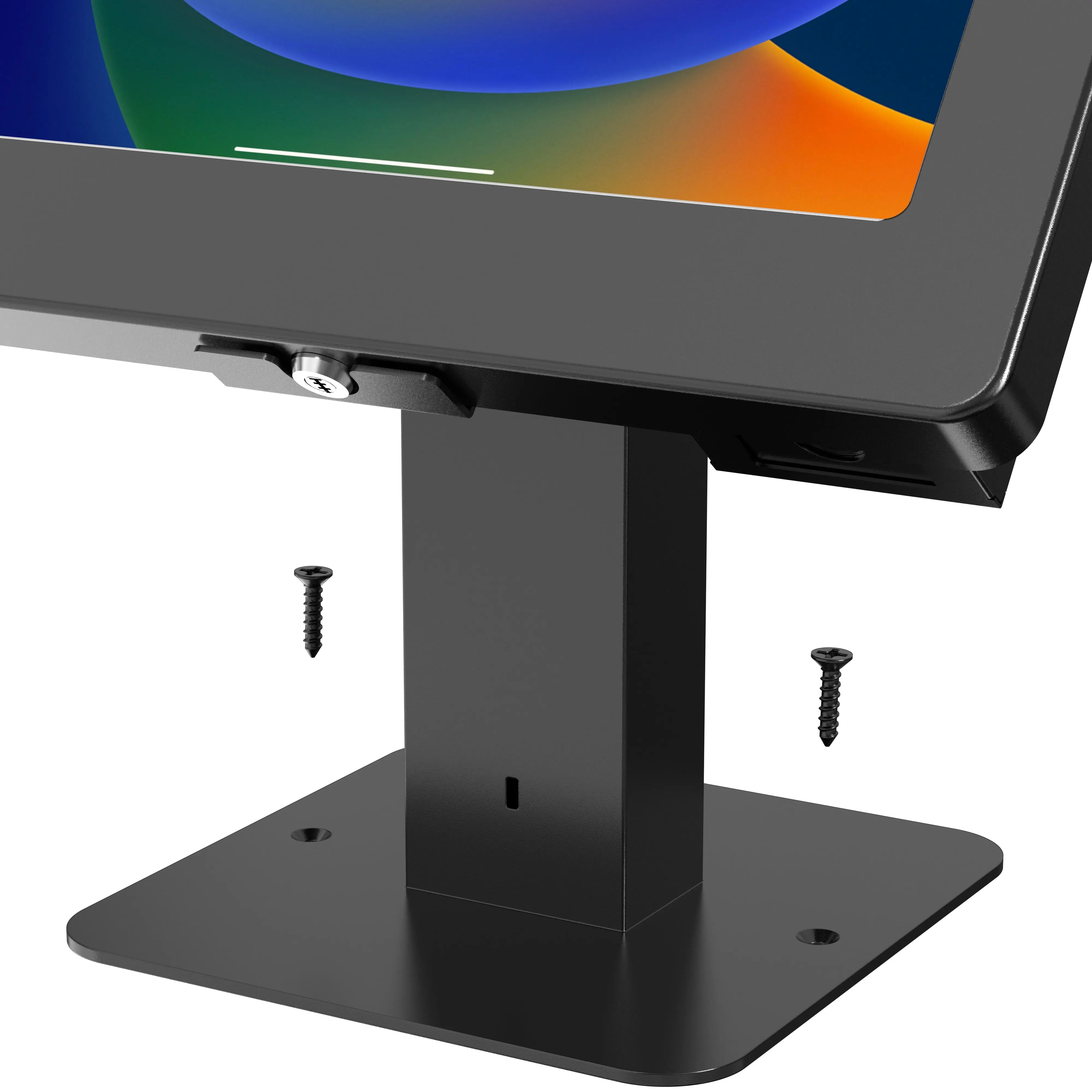 Honeywell 2D Barcode Scanner with Rotating Desk Mount & Security Enclosure - White | Ideal for Retail POS, Warehouse Inventory & Office Use