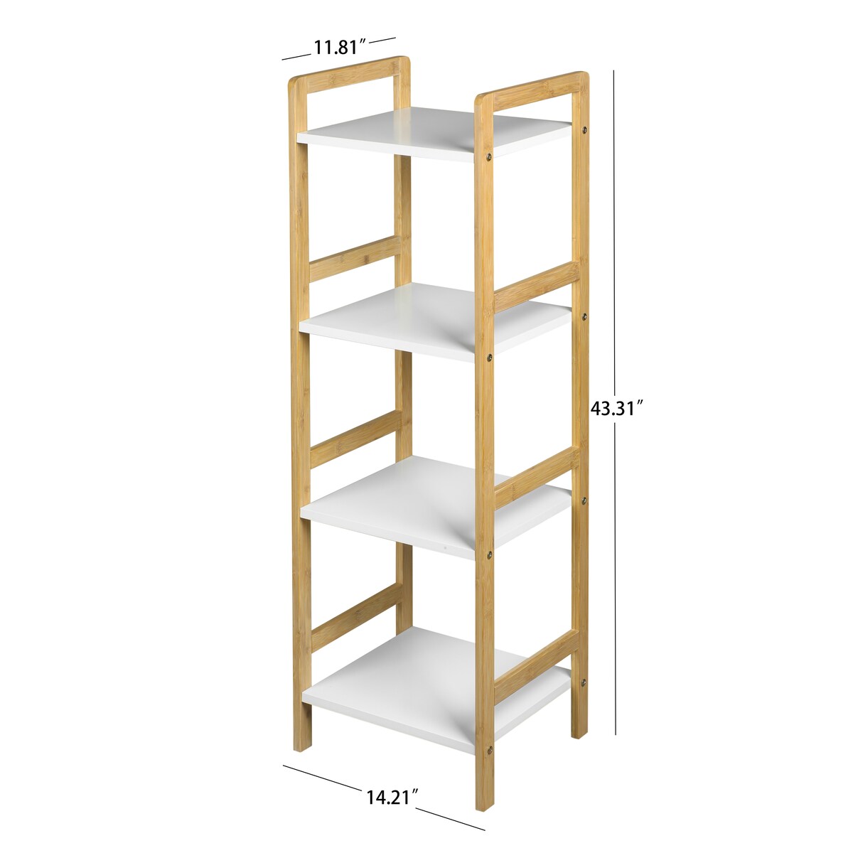 4-Tier Beige Storage Shelf Organizer - 11.81