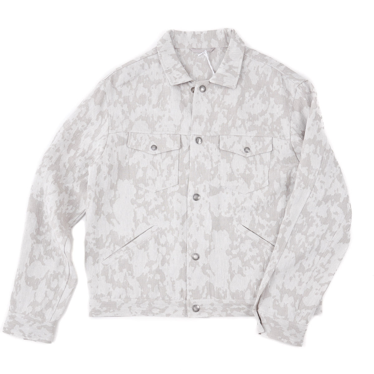 Premium Linen Trucker Jacket for Men - 'Aragona' Lightweight Denim Style Coat - Perfect for Spring, Summer & Casual Outings