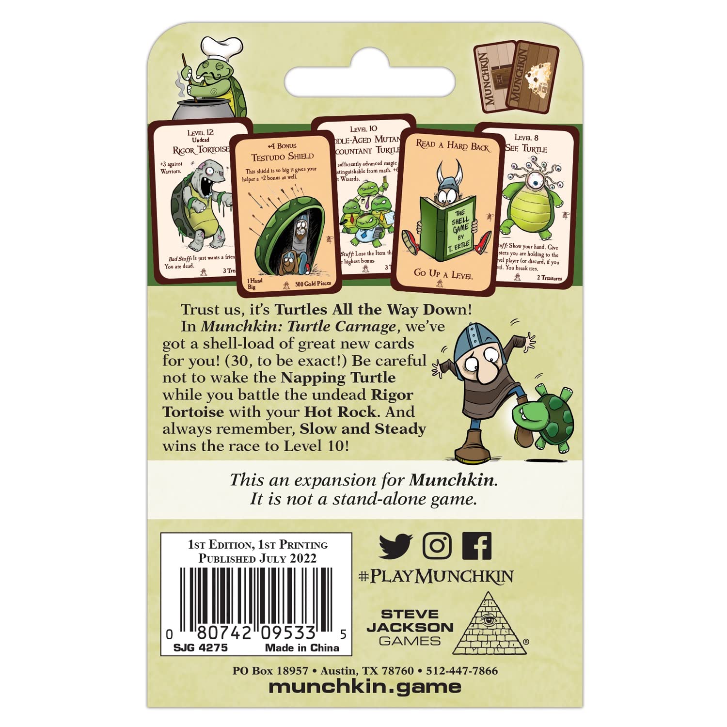 Munchkin Turtle Carnage Card Game - Fun for Game Nights