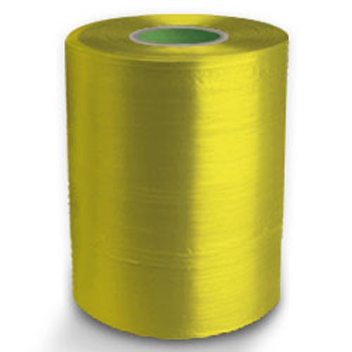 PP Film Tape Twine - Yellow - 8430' Length, D-17 Size, 19 lbs Tensile Strength, 2# Tube (20 Tubes) - CWC-046110 - Ideal for Packaging, Shipping, and Industrial Binding