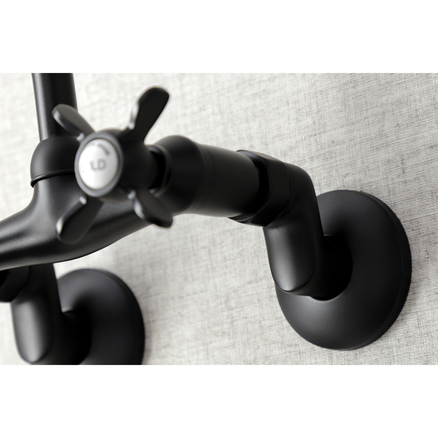 Essex Double Handle 2 Hole Wall Mount Bridge Kitchen Faucet - Durable Stainless Steel Sink Faucet for Modern Farmhouse & Commercial Kitchens