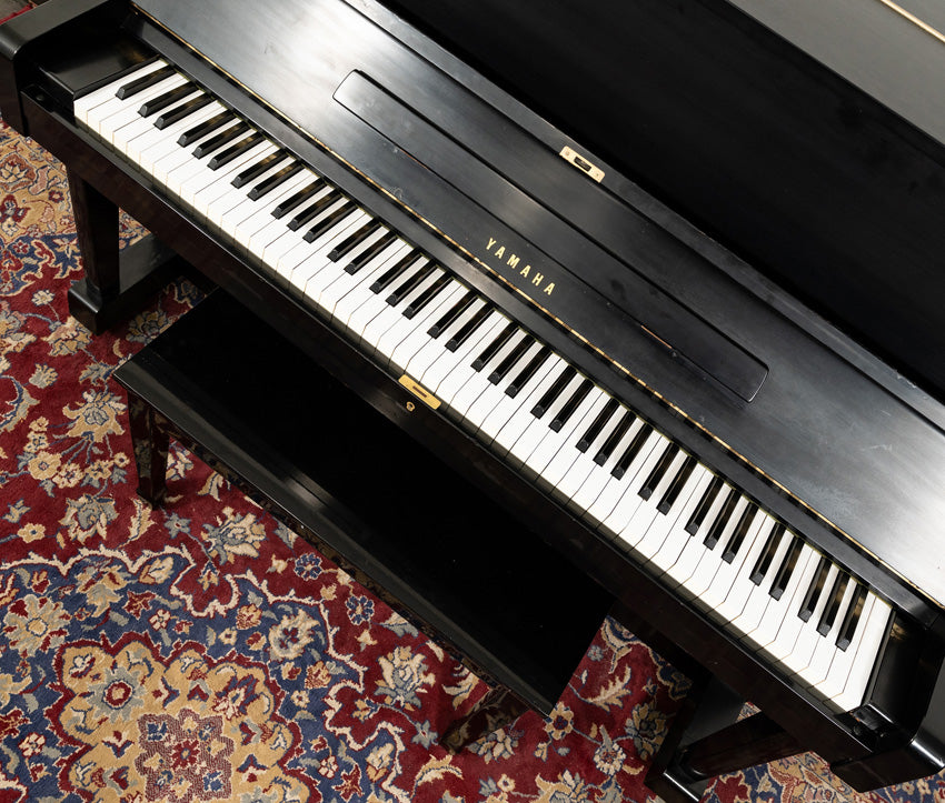 Vintage 1972 Yamaha U1 Upright Piano in Satin Ebony - Serial D1372462 | Used Professional Piano for Home, Studio & Music School | Classic Japanese Craftsmanship