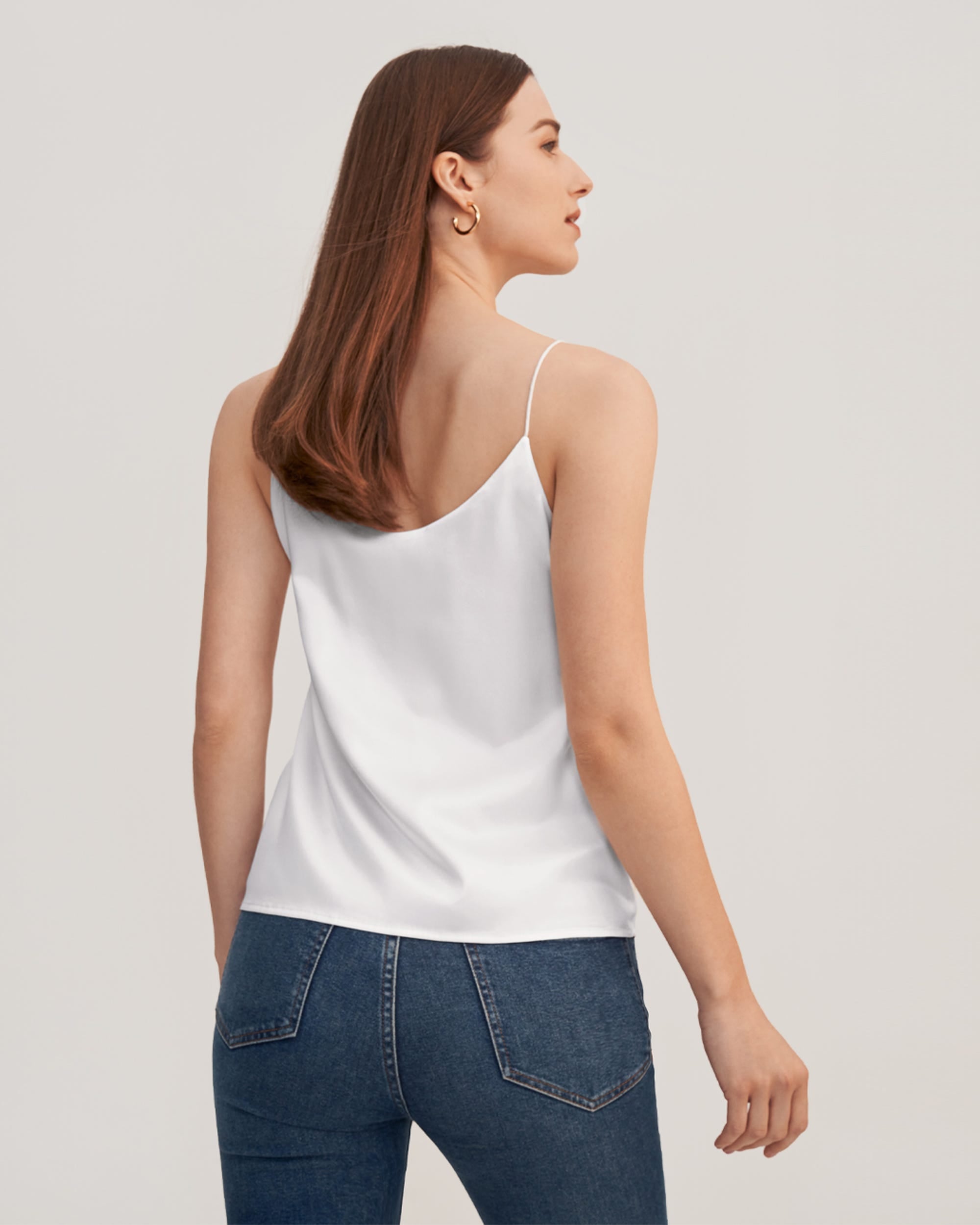Built-in Bra Comfy Silk Camisole for Women - Soft Sleepwear & Loungewear - Perfect for Nightwear, Yoga, and Relaxing at Home