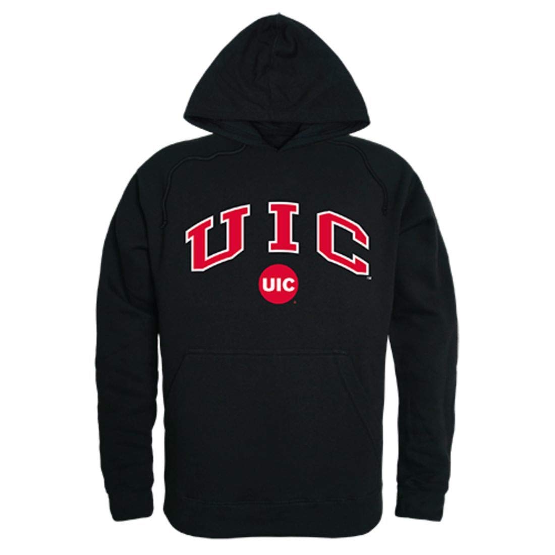 W Republic Apparel University of Illinois at Chicago Flames Campus Hoodie Sweatshirt - Men's & Women's College Pullover for School Spirit, Gameday & Casual Wear