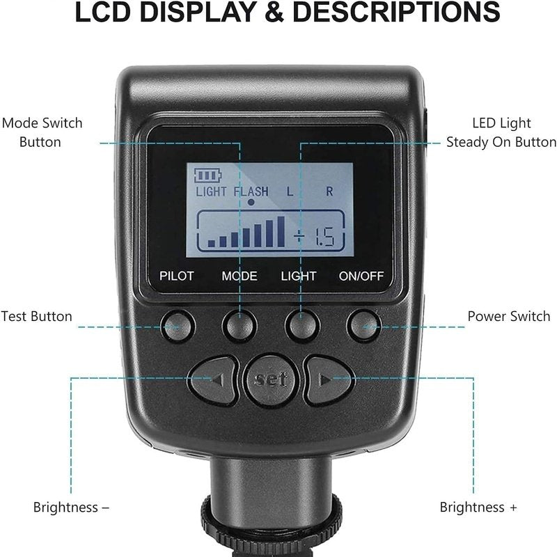 Canon EOS Rebel T100 Macro Ring Light Flash with LED Display - Perfect for Portrait, Macro & Low-Light Photography