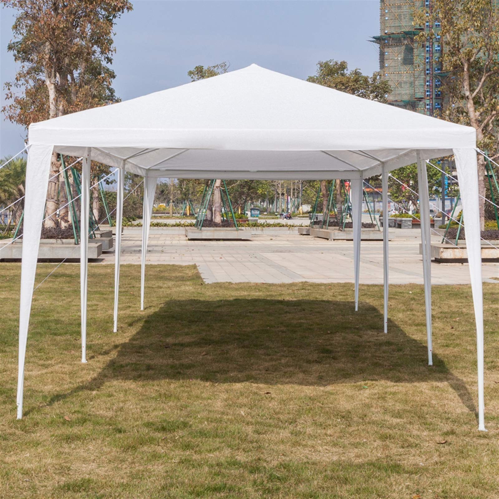 10'x30' Waterproof Outdoor Gazebo Canopy Tent with Removable Side Walls & Spiral Tubes - Perfect for Weddings, Parties, Camping, Market Stalls & Commercial Events