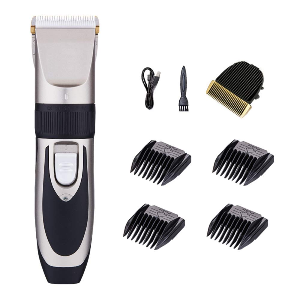 Professional USB Rechargeable Dog Clippers - 5-Level Adjustable Cordless Pet Hair Trimmer for Small, Medium & Large Dogs, Cats & Rabbits | Perfect for Home Grooming, Pet Salon & Travel Use