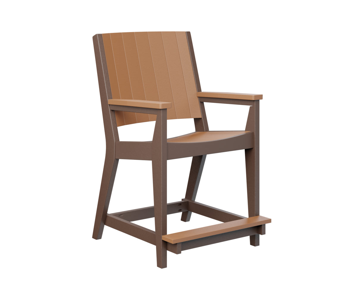 Berlin Gardens Mayhew Chat Counter Chair - Stylish Bar Stool for Kitchen Island, Breakfast Nook & Home Decor - Durable Indoor/Outdoor Use