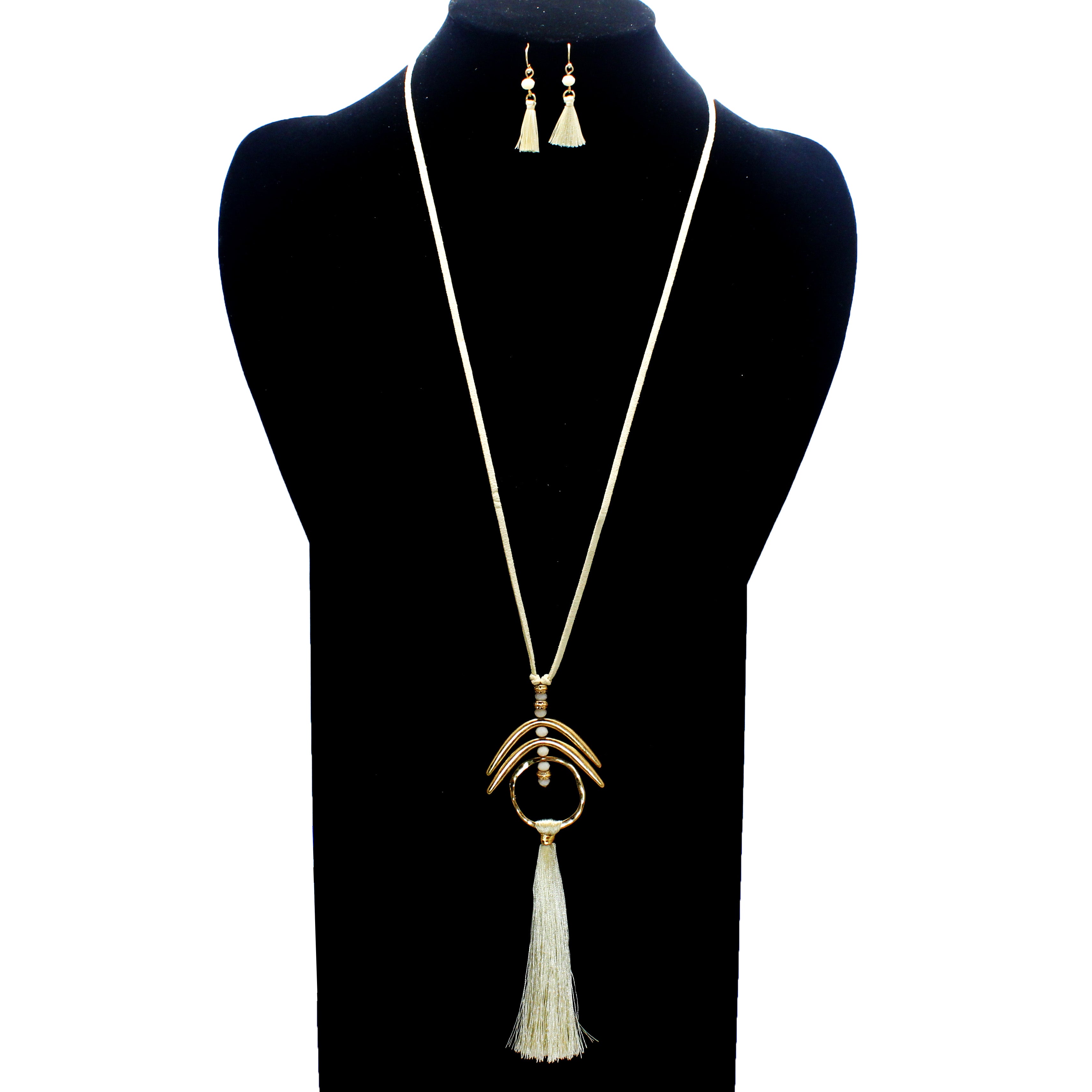 Elegant Long Metal Chain Necklace with Tassel Pendant - Boho Chic Jewelry Set for Women, Perfect for Parties, Weddings & Everyday Wear