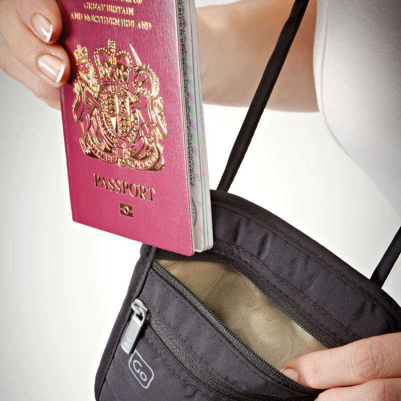 RFID Blocking Travel Passport Holder - Secure & Slim Wallet for Passport, Credit Cards & Cash - Perfect for Airports, Vacations & International Travel