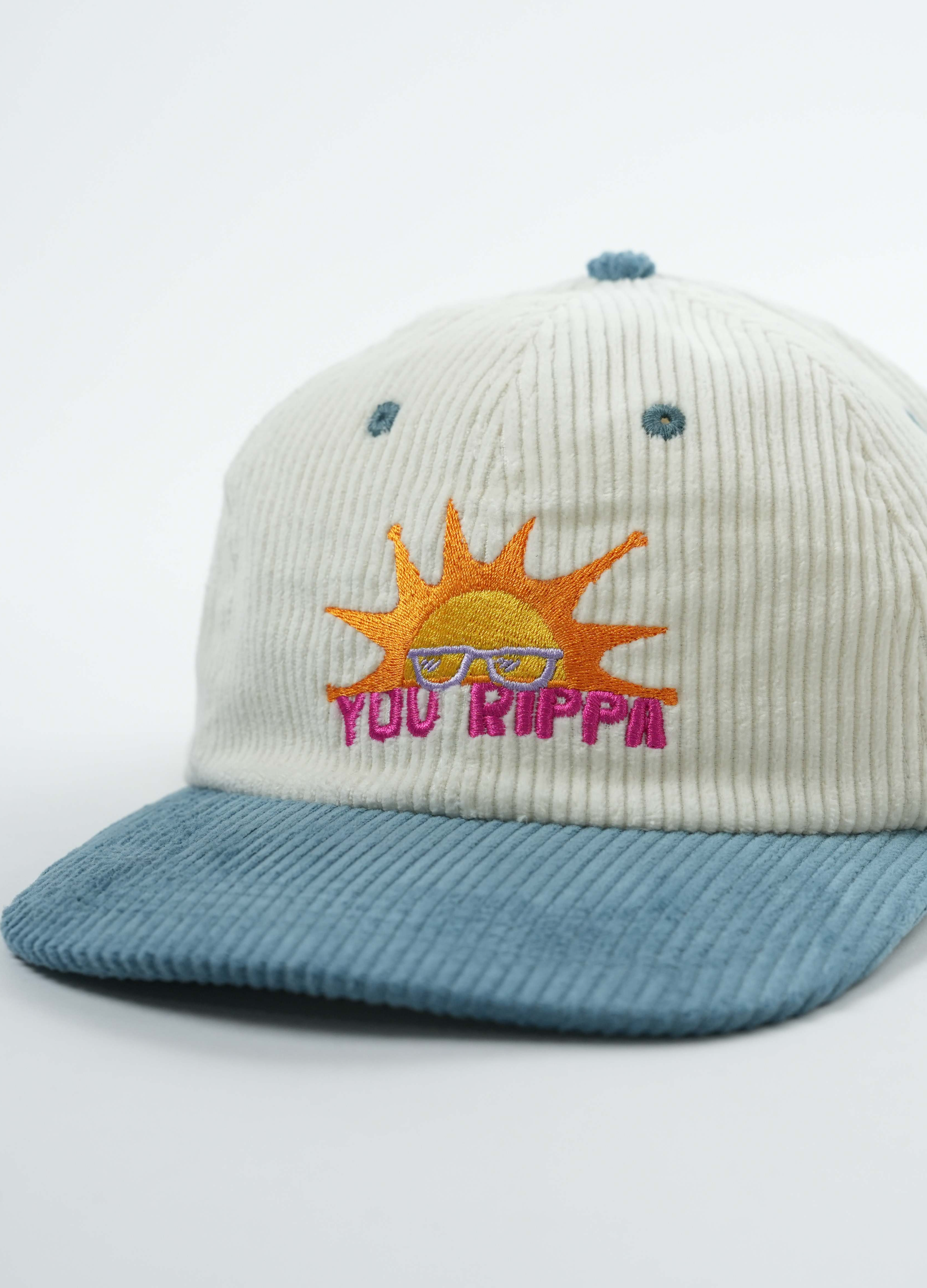 Rippa Sun Corduroy Hat for Women & Men - Vintage Adjustable Cotton Baseball Cap for Outdoor Activities, Hiking, and Beach