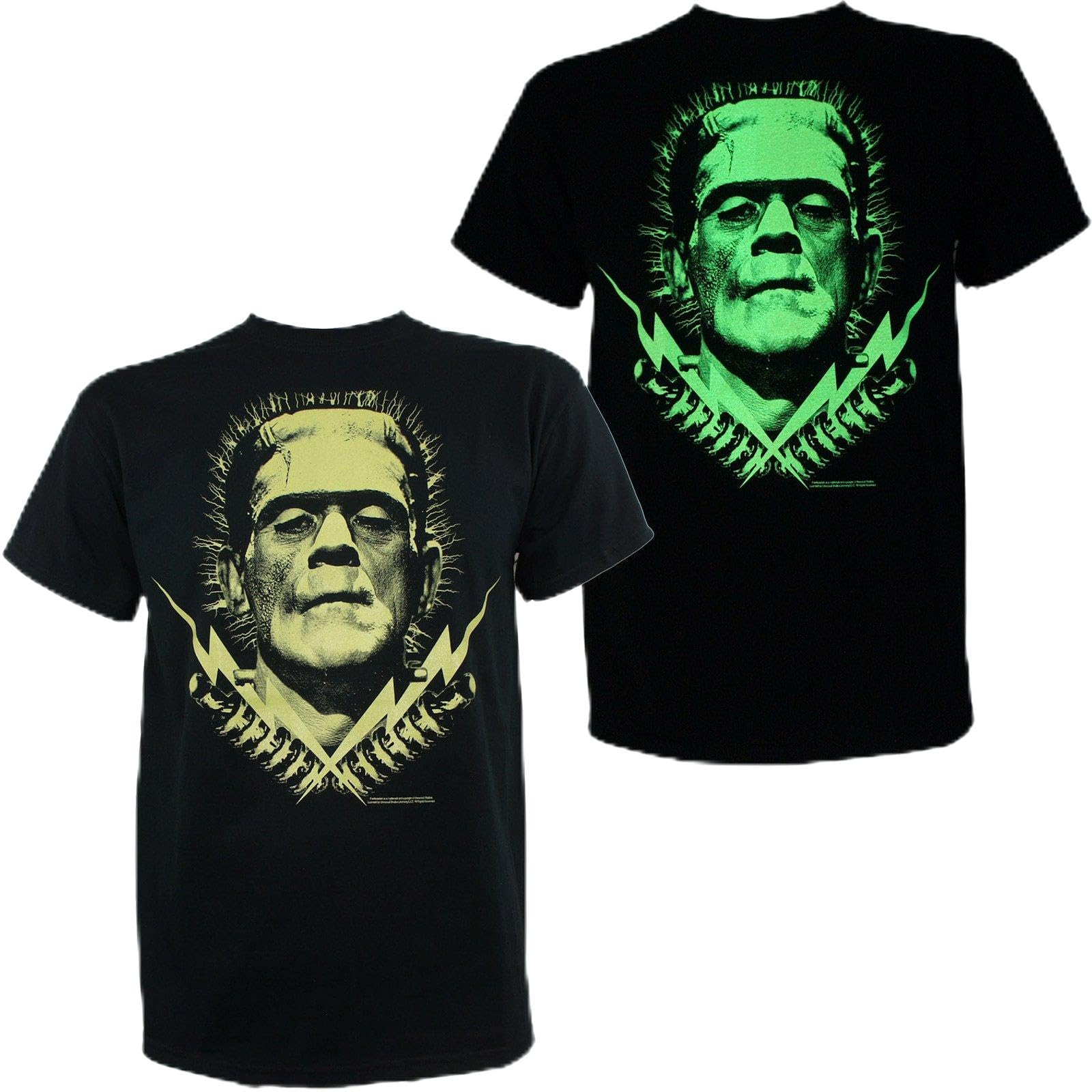 Boris Karloff Frankenstein Glow in The Dark T-Shirt for Men - Horror Movie Fan Gift & Halloween Costume Cosplay