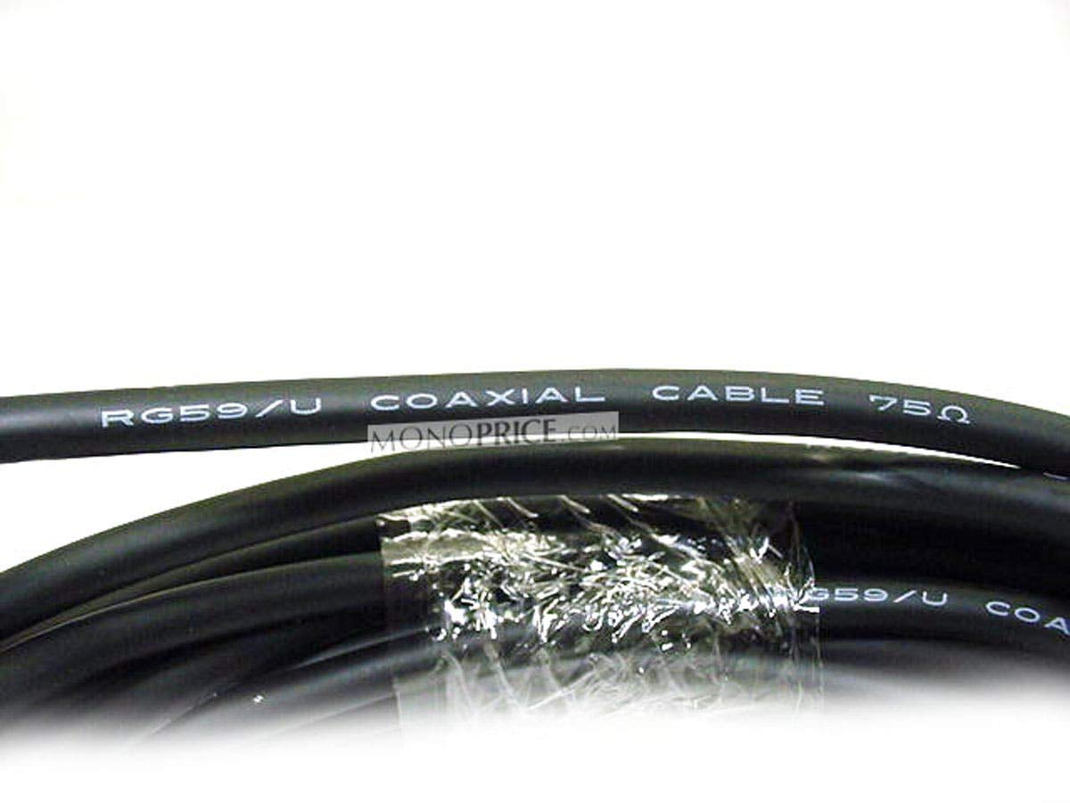 BattleBorn 12FT BNC Male to Male CCTV Security Camera Cable - High-Quality DVR Connector for Surveillance Systems & Home Security Setup