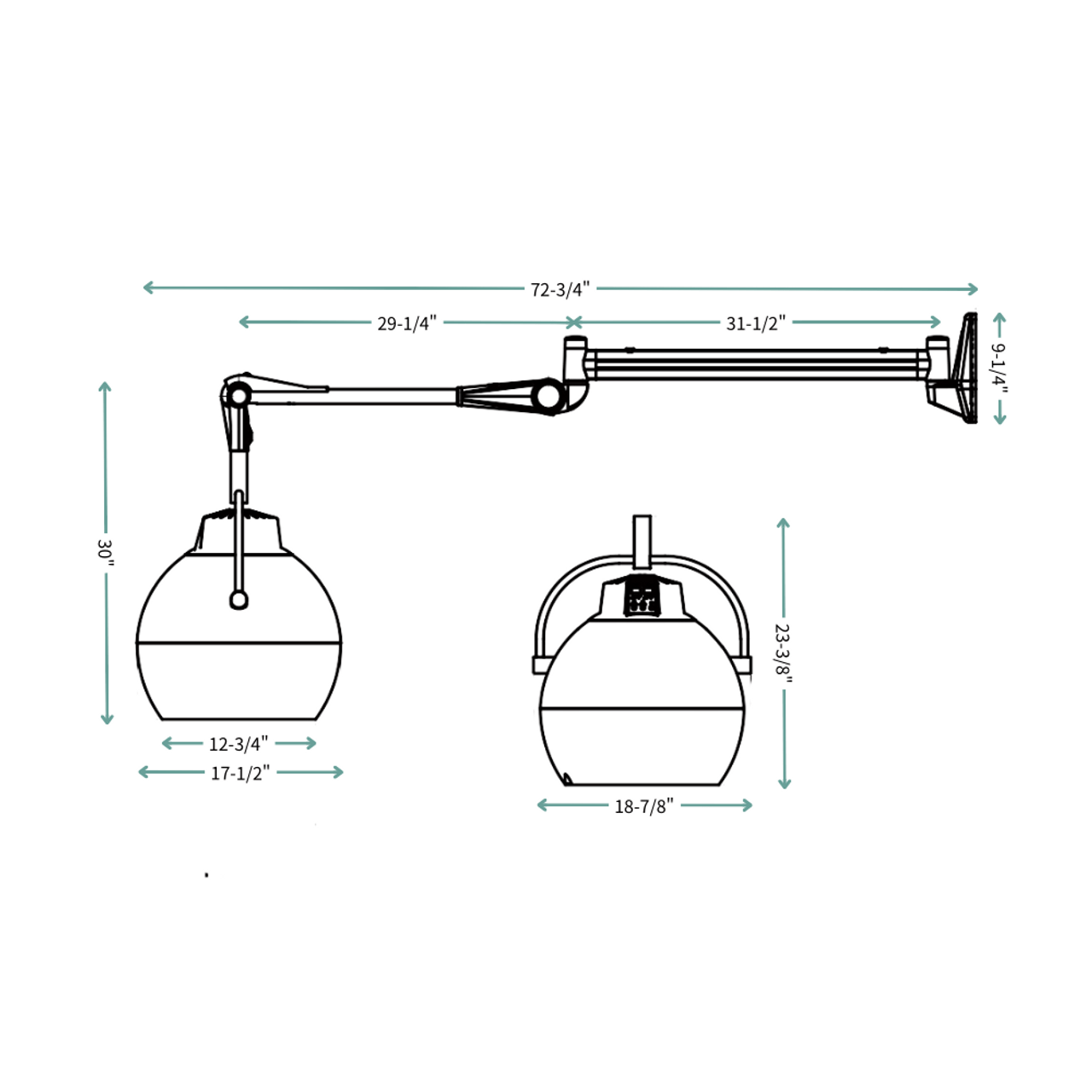 Wall Mounted Hair Dryer with Hood - Fast Drying for Salons & Home Use - Perfect for Hair Styling & Salon Professionals