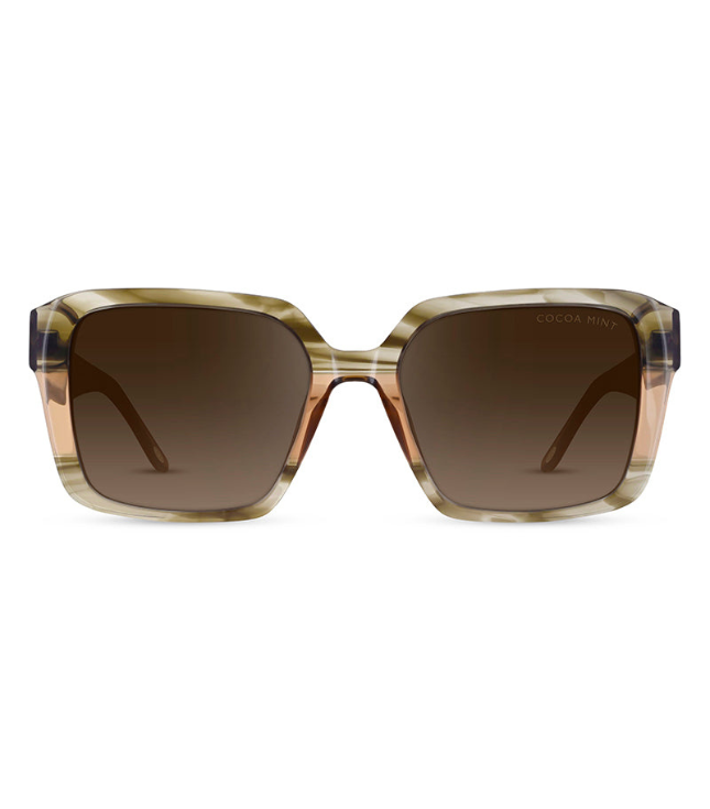 Cocoa Mint CMS2142 Polarized Sunglasses for Women - UV Protection, Retro Round Frame - Perfect for Driving, Beach & Outdoor Activities
