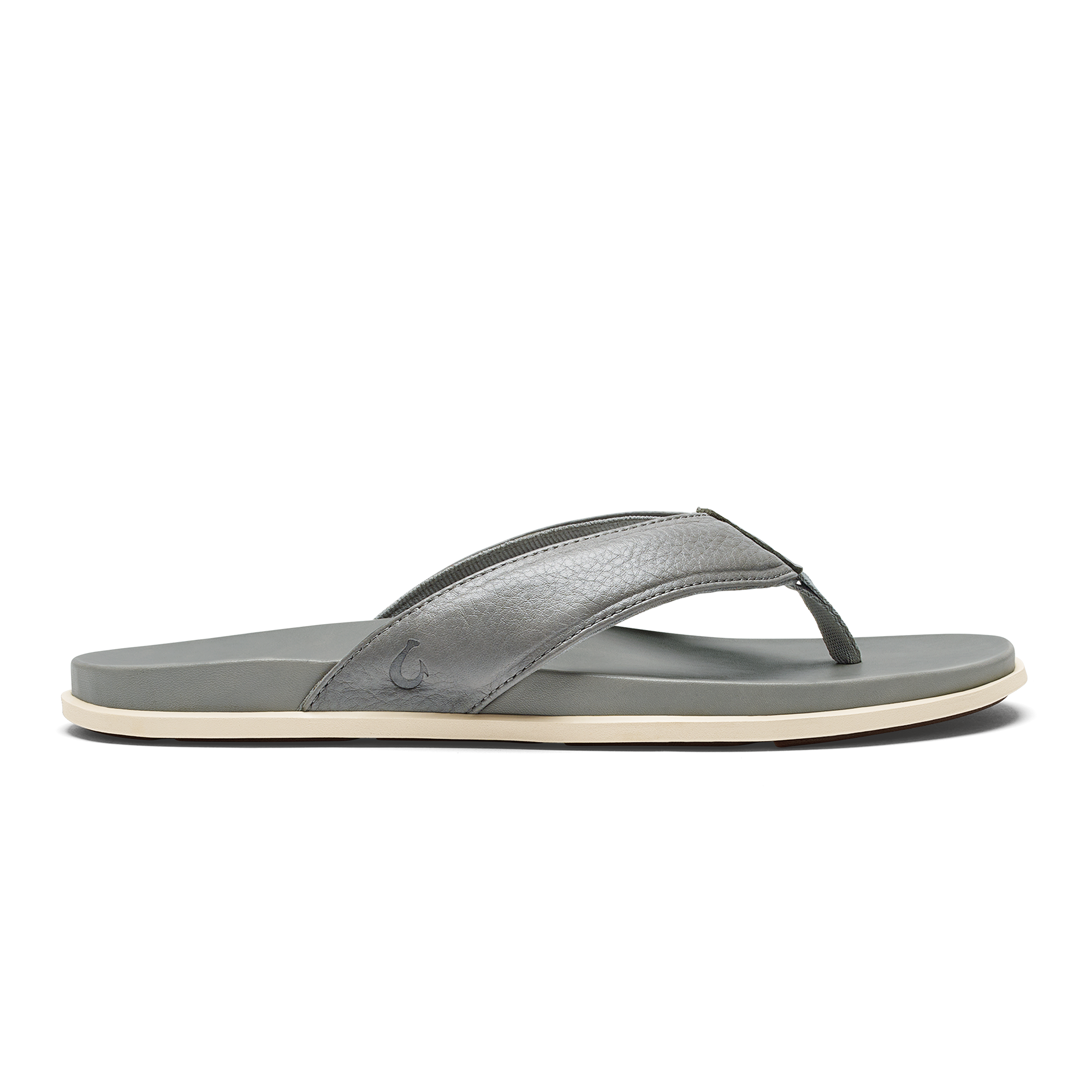 Olali Men's Leather Sandals - Comfortable Ash Brown Outdoor Summer Slides for Beach, Pool & Casual Wear