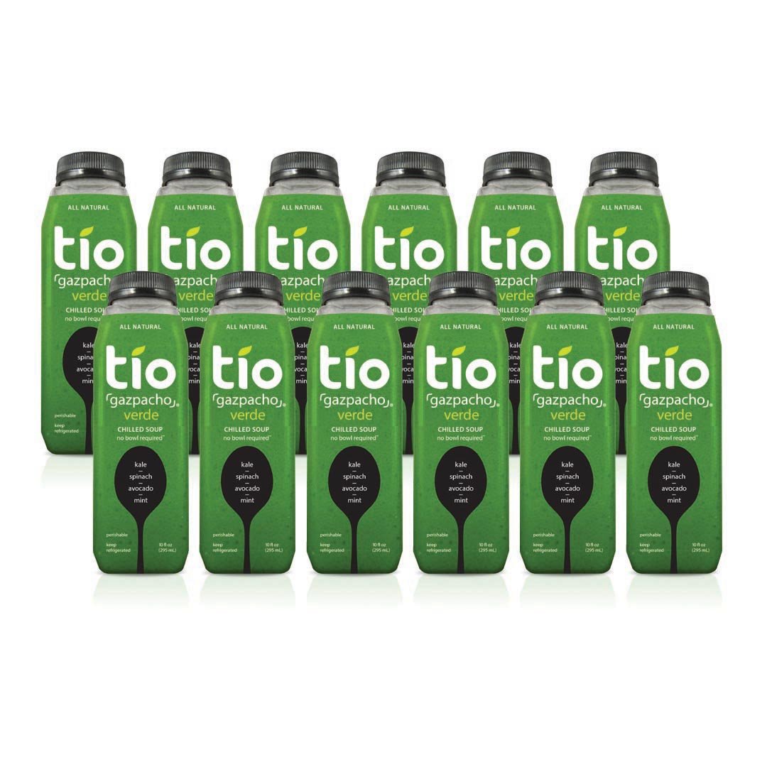 Organic Tio Gazpacho Verde Chilled Soup - Spicy Avocado Flavor, 10 fl oz (Pack of 12) | Cold Spanish Soup for Quick Lunch, Healthy Snacks & On-the-Go Meals