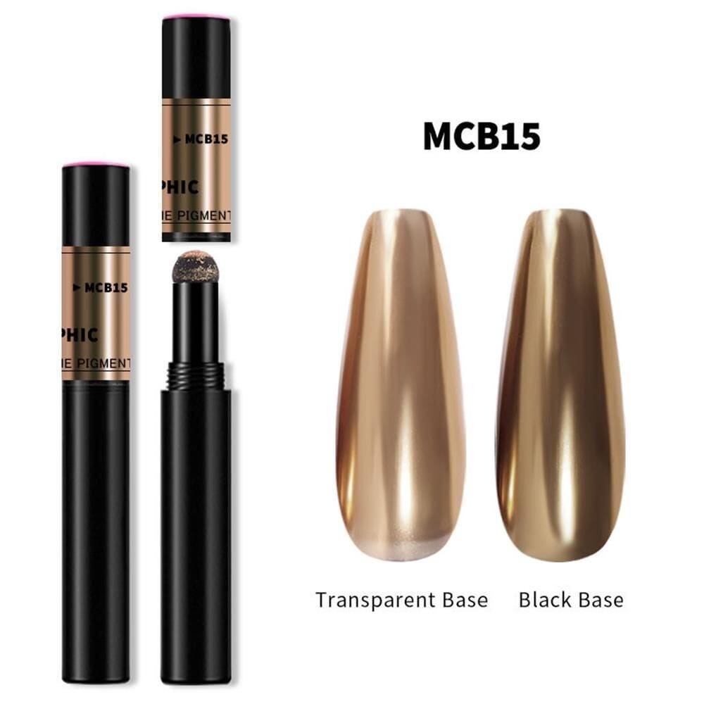 Metallic Chrome Laser Mirror Effect Pigment Pen - Perfect for Nail Art, DIY Crafts, and Calligraphy