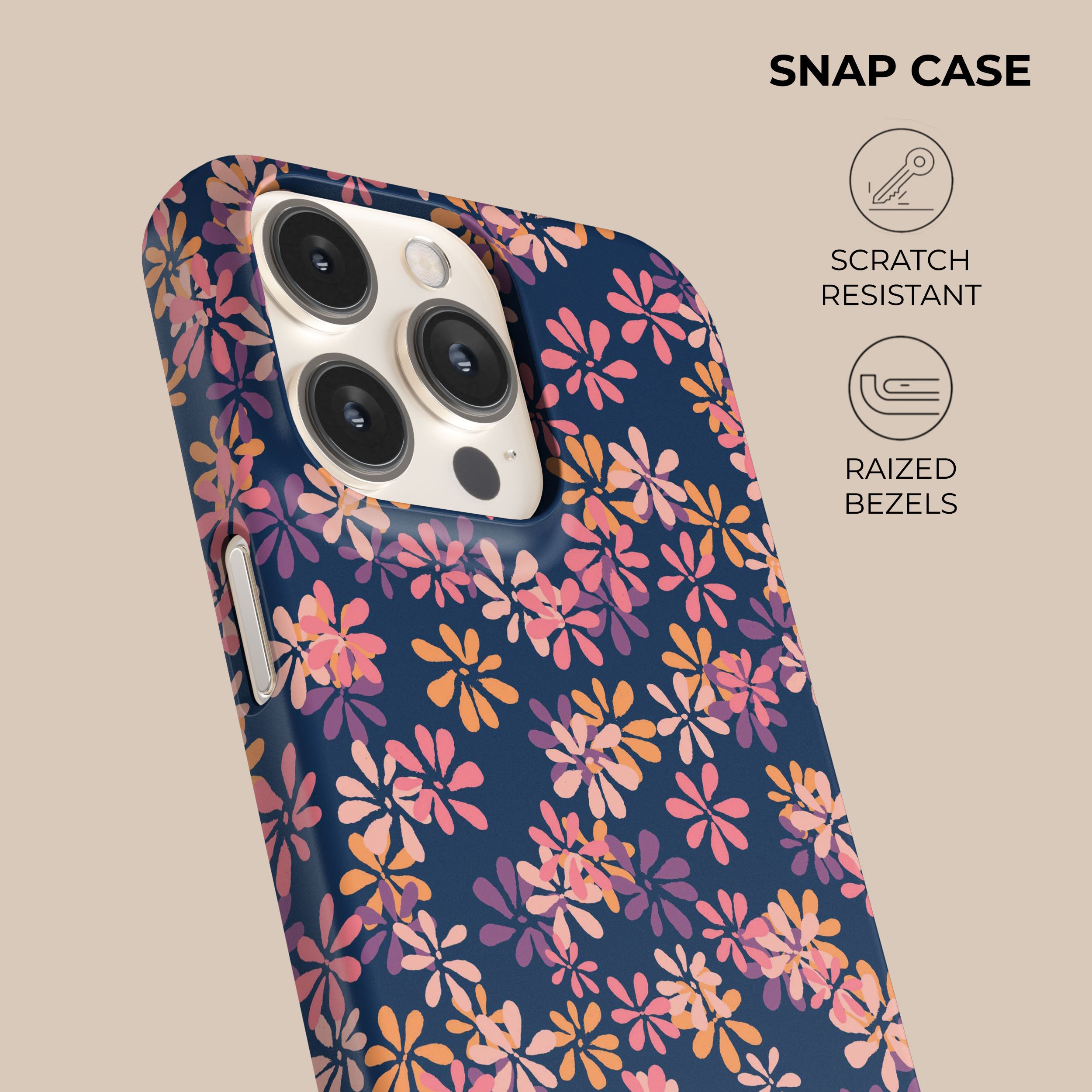 Floral Ditsy Spring Phone Case for iPhone & Samsung - Cute Aesthetic Design for Women & Girls - Perfect for Everyday Use & Outdoor Activities