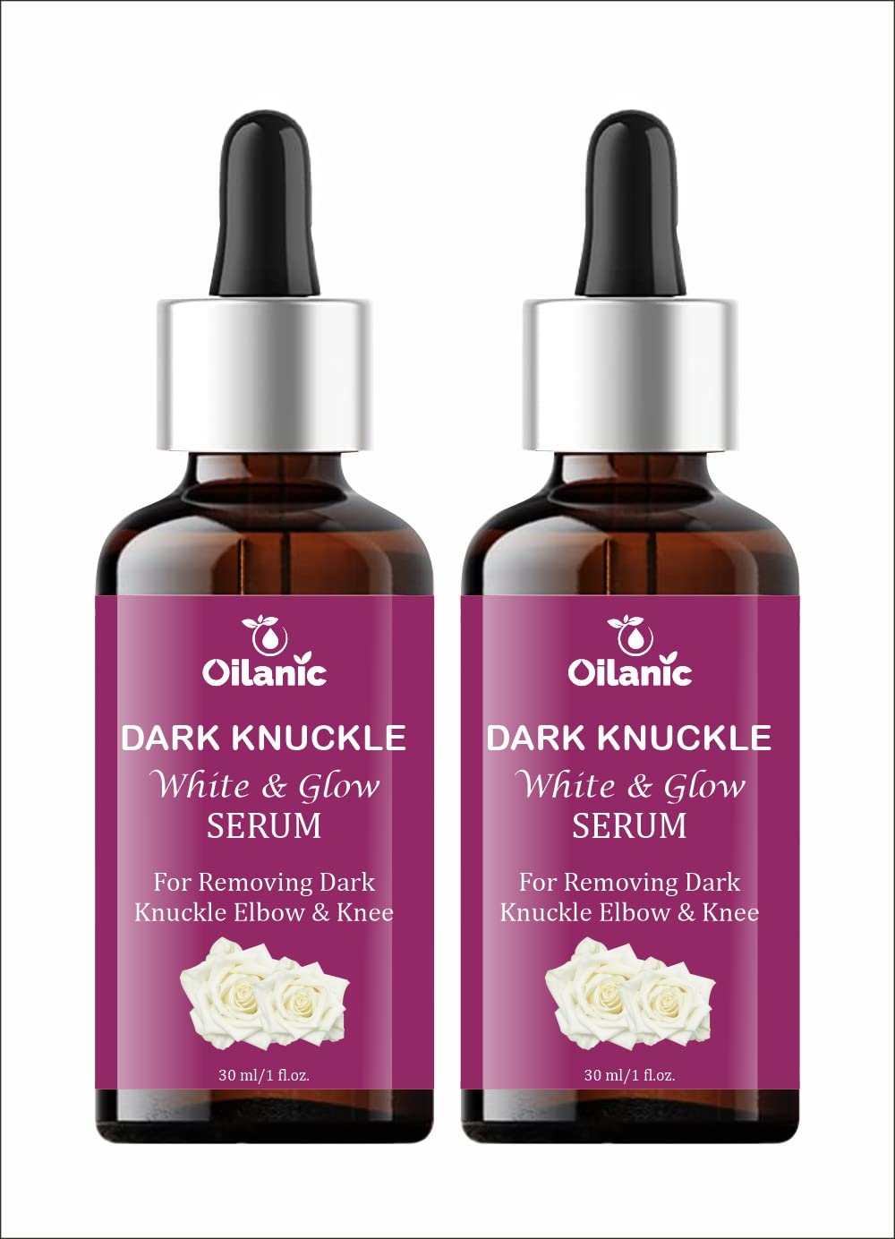 Oilanic Dark Knuckle Serum for Dark Spot Treatment & Care (2-Pack, 30ml) - Hydrating, Nourishing Formula for Smooth Skin | Lightweight, Non-Greasy Daily Skincare | Perfect for Night Routine & Hand Care