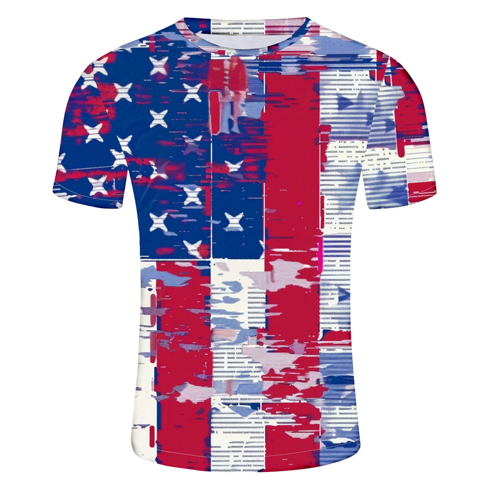 American Flag Graphic T-Shirts for Men - Patriotic 4th of July Short Sleeve Tees | Summer Casual Wear & Independence Day Celebration Outfits